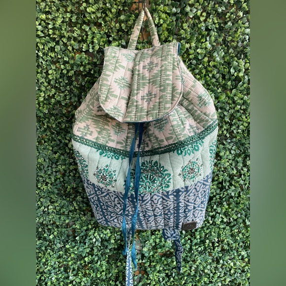 Prana - Bhakti Backpack | Beautiful Patchwork Embroidery & Beaded Detail - Boho main image 11